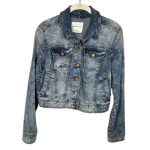 Celebrity Pink Light Acid Cotton Blend Jean Jacket Women's Small